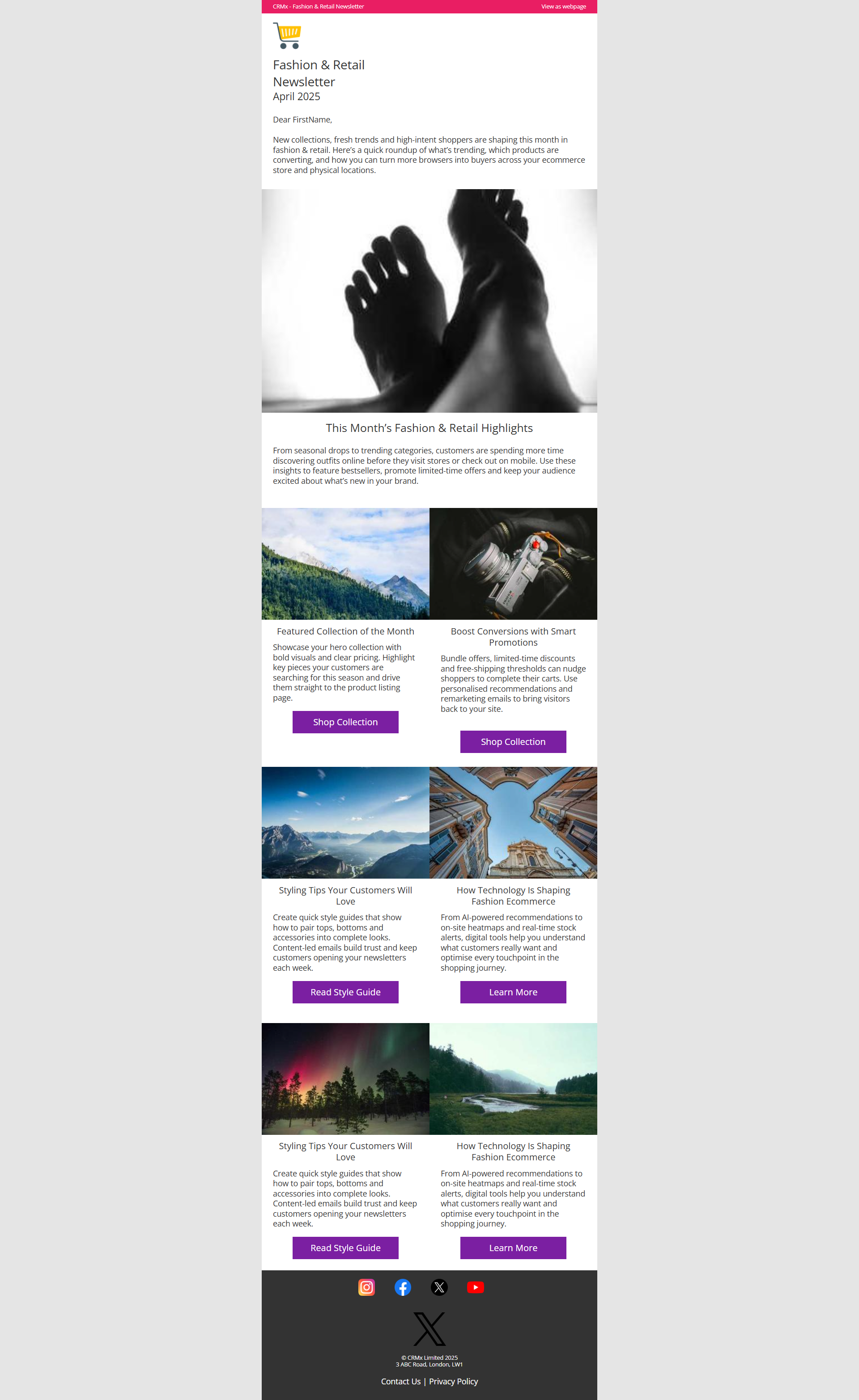 Img 4Fashion & Retail Newsletter Templates – Responsive Ecommerce Email Newsletter Template for Online Stores & Retail Brands