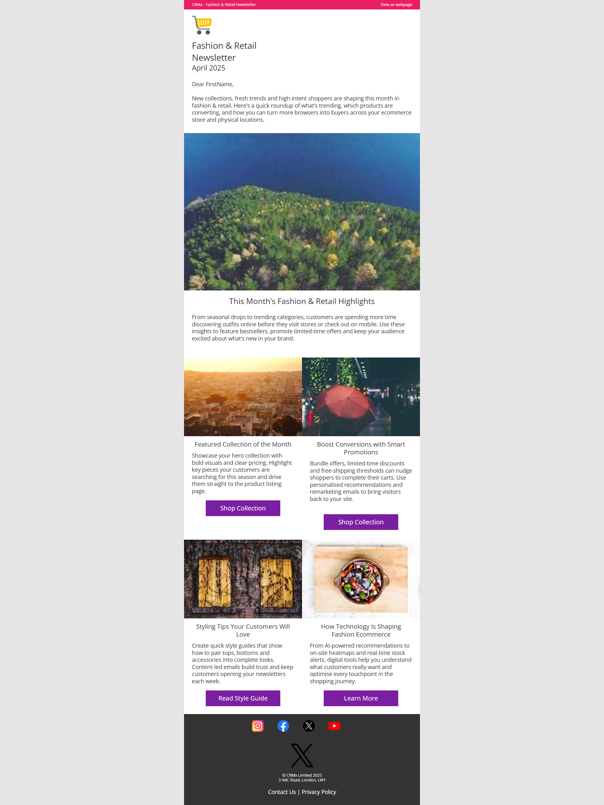 Img 1Fashion & Retail Newsletter Templates – Responsive Ecommerce Email Newsletter Template for Online Stores & Retail Brands