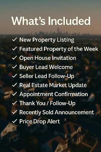 Img 5Real Estate Email Templates | Realtor HTML Email Bundle | 10 Responsive Templates for Agents & Brokers | Mailchimp HubSpot SFMC Compatible for all ESPs