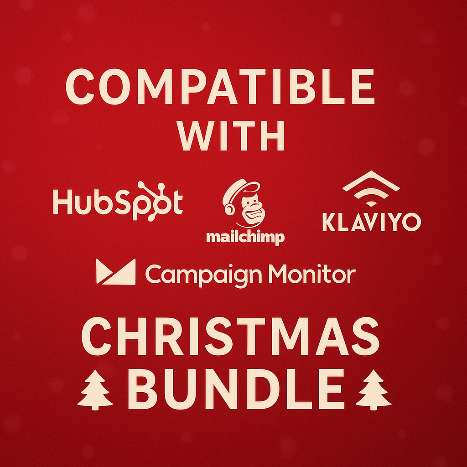 Img 2Christmas Responsive HTML Email Template Bundle (CRM Ready)