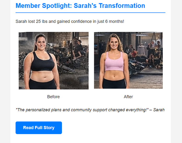 Img 4Fitness Pro Gym - Responsive Newsletter Email Template for Fitness Centers, Gyms & Personal Trainers