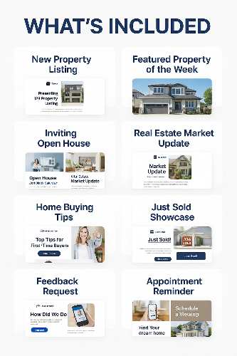 Img 3Real Estate Email Templates | Realtor HTML Email Bundle | 10 Responsive Templates for Agents & Brokers | Mailchimp HubSpot SFMC Compatible for all ESPs