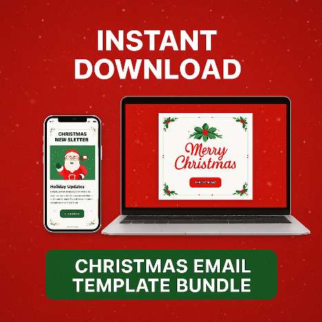 Img 5Christmas Responsive HTML Email Template Bundle (CRM Ready)